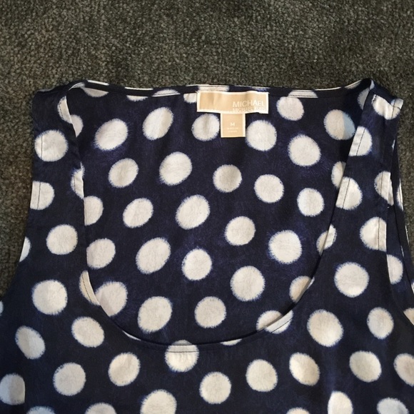 Michael Kors polka dot shiffon top size M - Picture 2 of 2