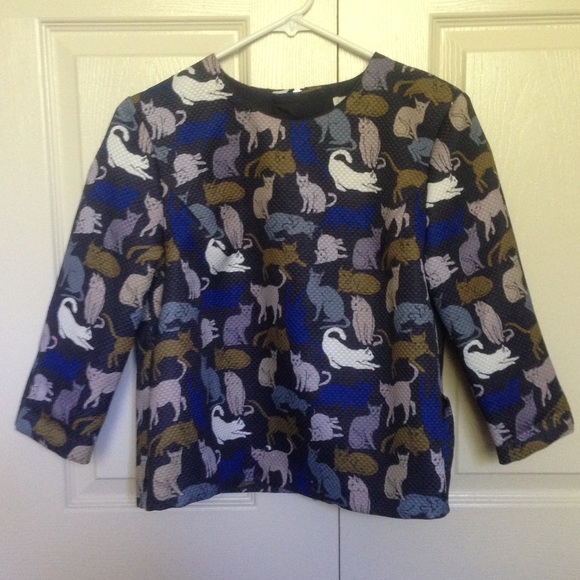 H&M Cat Print Top