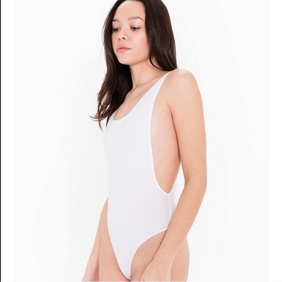 Spandex deep cut bodysuit