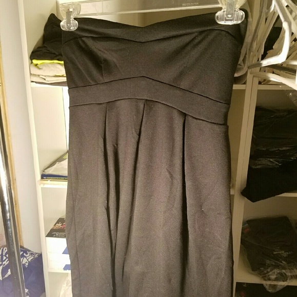 Strapless little black dress