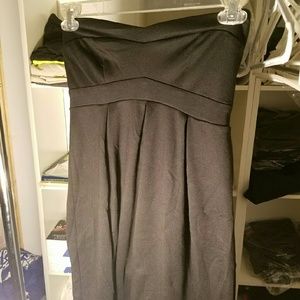 Strapless little black dress