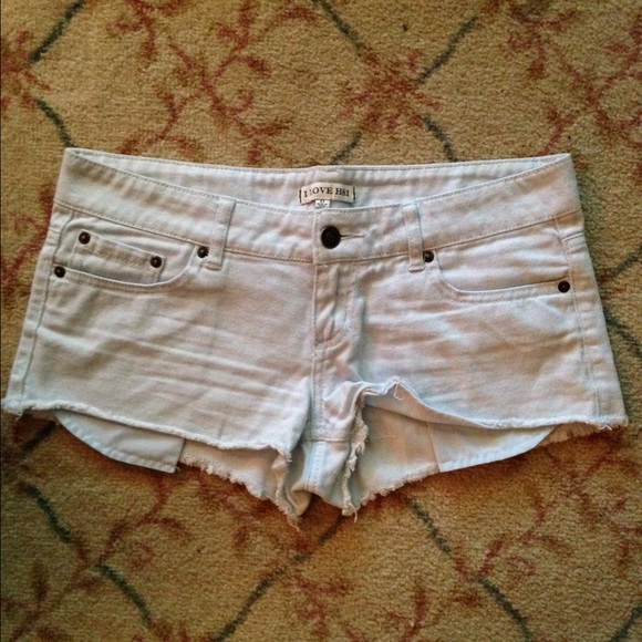 Light wash shorts