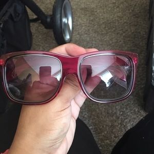 ALEXANDER MCQUEEN AMQ 4187FUCHSIA WOOD SUNGLASSES