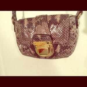 Genuine Michael Kors Small Python  Crossbody Purse