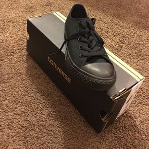 All Black Converse :: Size 2 US