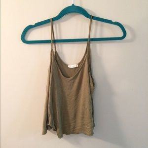 NWOT Lush Olive Green Soft Tank Top