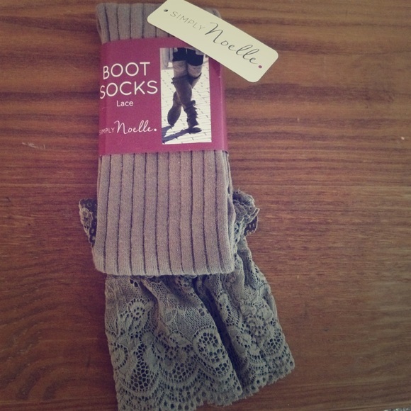 Light brown boot socks!