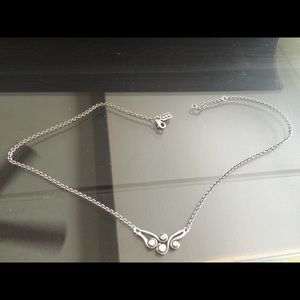 Vintage Pandora Infinity Scroll Necklace