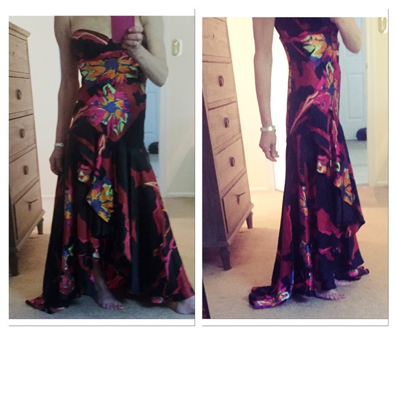 Stunning Silk Dress Russian Designer - Picture 2 of 4