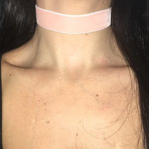 Black and Baby Pink Chokers for Alex