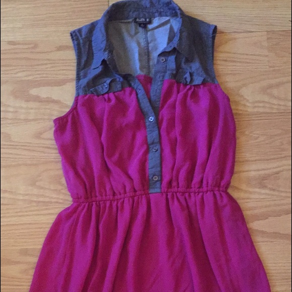 Magenta Skater Dress