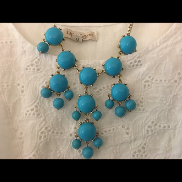 Turquoise bib necklace - Picture 2 of 2