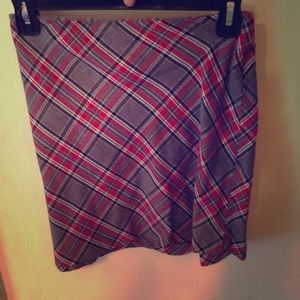 Plaid mini skirt