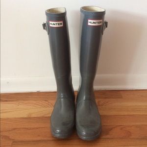 Hunter - Gray Rain Boots
