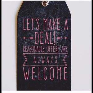 REASONABLE OFFERS WELCOME!