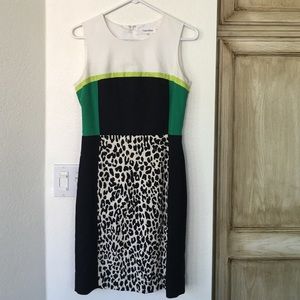 Calvin Klein leopard dress
