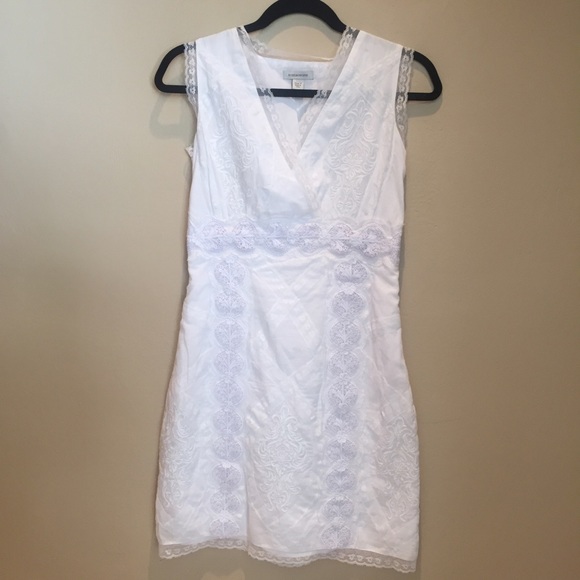 Boston Proper White Lace Dress