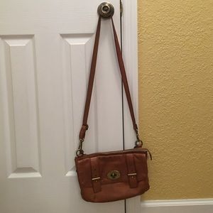 FOSSIL brown leather bag
