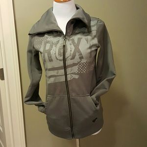 Roxy Zipped jacket with thumbholes