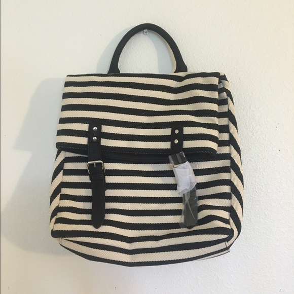 BCBG generation striped backpack/purse