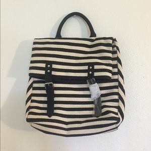 BCBG generation striped backpack/purse