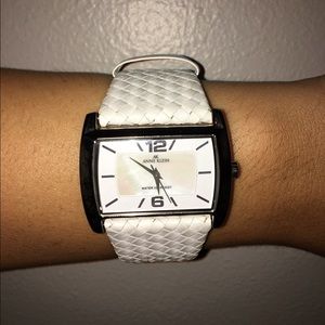 White leather Anne Klein watch