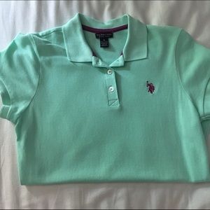Mint and Purple Polo Shirt