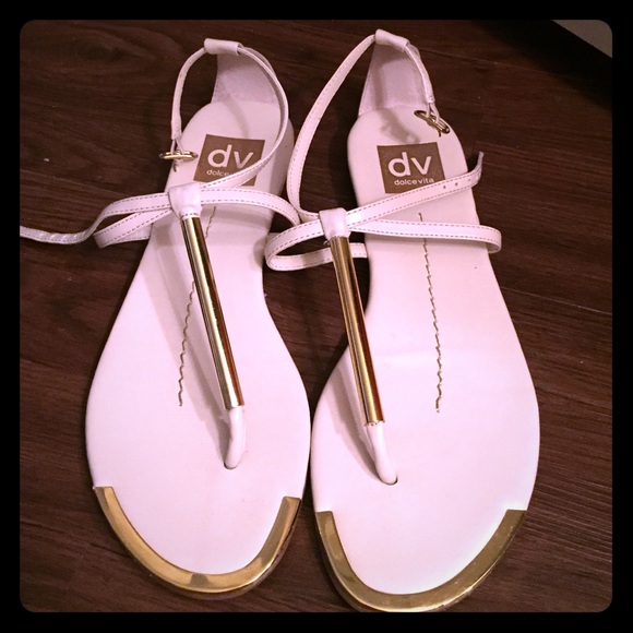 Dolce vita cream sandals