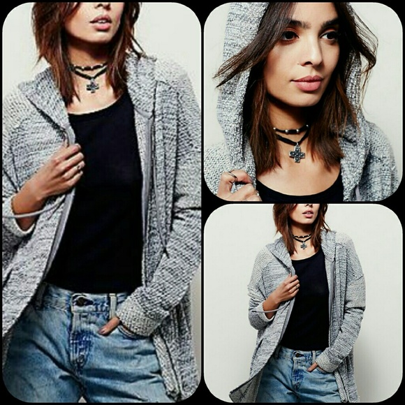 Free People Gray Hoodie