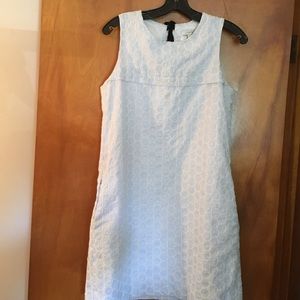 J.Crew Seersucker shift with pockets