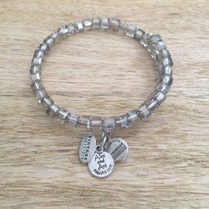 Alex & Ani clear bead bracelet