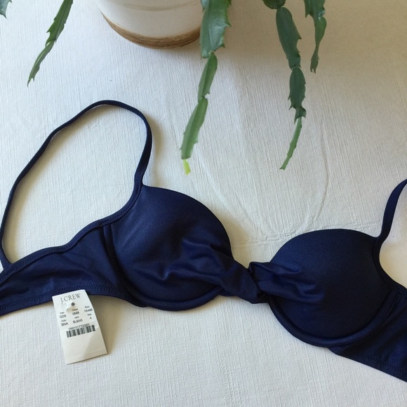 *BRAND NEW* J. CREW Small Navy Blue Bikini Top!
