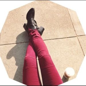 CARMAR MOTO QUILTED PATCH JEANS 👖💕