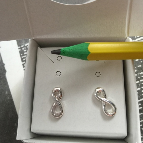 Infinity collection earrings 925 sterling silver - Picture 2 of 3