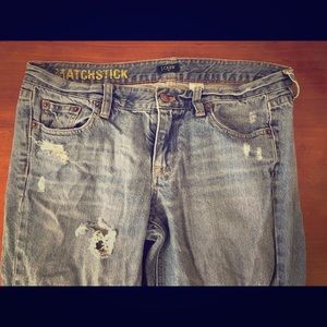 J. Crew Rugged Matchstick Jeans