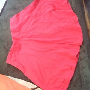 Coral circle skirt