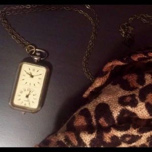Dual Clock Necklace