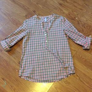 Baggy plaid shirt from Francesca's!