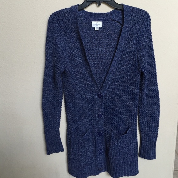 Blue American eagle cardigan