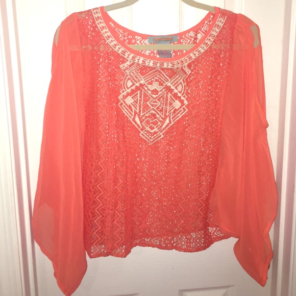 orange blouse