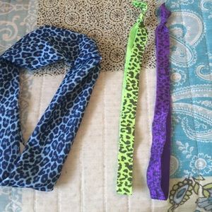 cheetah headband trio