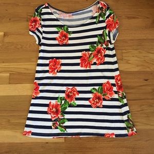 Striped/Floral Shirt