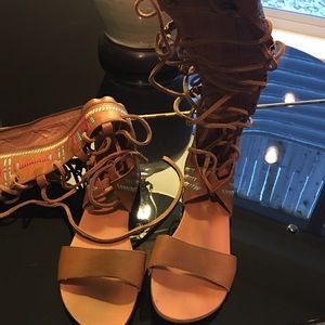 Free People Lace Up Sandals