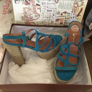 Jeffrey Campbell Jenna Platform Sandal Heels New in box