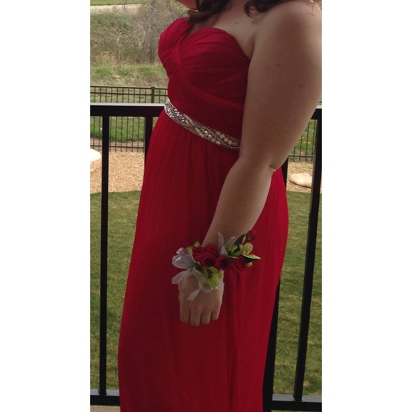 Pink Floor Length Dress