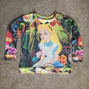 Forever 21 Alice in Wonderland Sweater