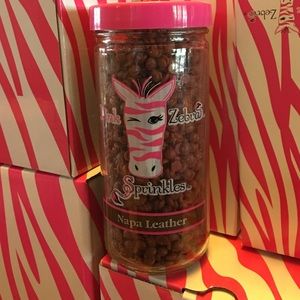 Pink Zebra Napa Leather home fragrance sprinkles