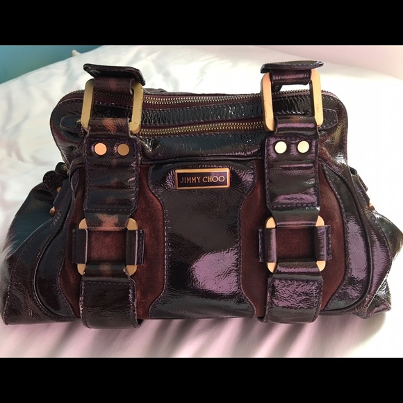 Jimmy Choo Dark Purple Bag USED