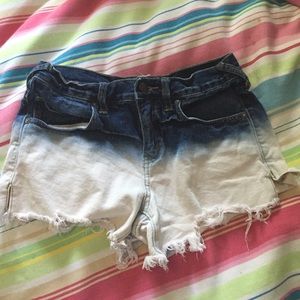 Free people dip die jean shorts