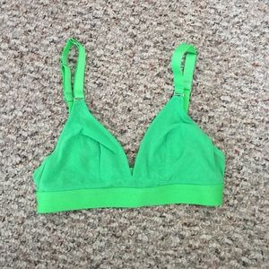 Splendid mesh neon bralette bra size small
